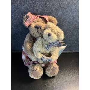 Boyds Bear Momma McBear & Delmar Jointed Plush‎ with Tags